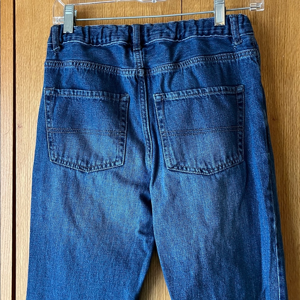 Place Size 18 teen boy’s adjustable waist 5 pocket Classic Indigo Jeans kids EUC